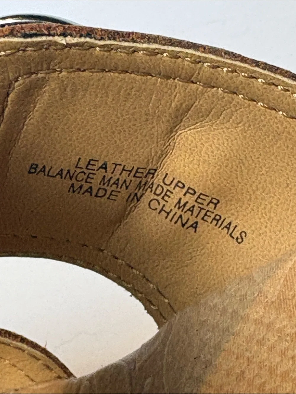 B.O.C. Women's Brown Leather Cork Wedge Sandals Size 8MW